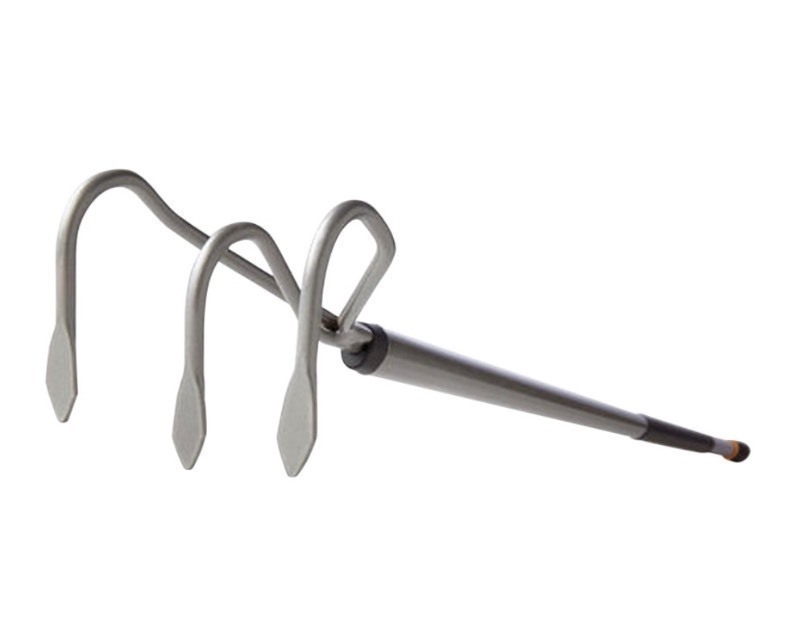 lot 18 image: Fiskars Cultivator, 64 in L, 3 -Tine, Aluminum Handle Black