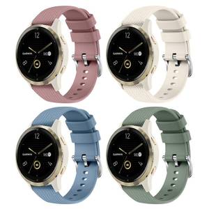 lot 28287 image: 4 Pack 18mm Silicone Bands for Garmin Venu 3S  Vivoactive 4S  Venu 2S  Vivomove 3S, Soft Sport Replacement Straps for Garmin Forerunner 255S  265S Smartwatch - Retail $9