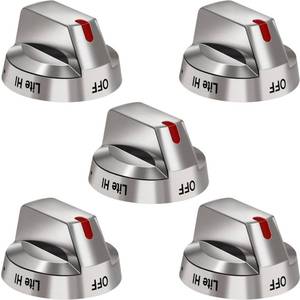 lot 28313 image: DG64-00473A Burner Control Dial Knob Range Oven Replacement Compatible with Samsung Gas Stove Knob NX58H5600SS NX58F5700WS NX58H5650WS NX58J7750SS NX58M6850SS ��5pcs��. - Retail $29