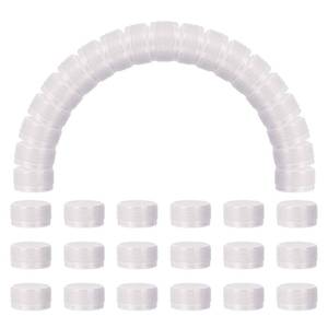 lot 28314 image: 86pcs Plastic Bottle Caps, 1.2 inch Bottle Screw Lid Top Water Bottles Top Cap for DIY Development Imagination Intelligence Craft Scrapbook Creative Gifts, White - Retail $15