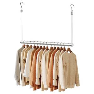 lot 28337 image: Adjustable Closet Hanging Rod 36 Silver Closet Rod Extender - Retail $20