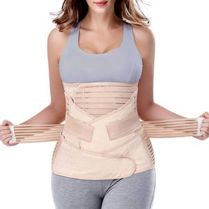lot 28449 image: Postpartum Support Recovery Belly Wrap WaistPelvis Belt Body Shaper Postnatal Shapewear (Beige, XXL) - Retail $26