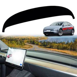 lot 28452 image: Dash Cover Mat for Tesla Model Y Juniper 2025 2026 Dash Mat Dashboard Cover Dashboard Pad Dash Mat for Model Y Juniper Accessories Dash Cover Mat All-Weather Polyester Black - Retail $10