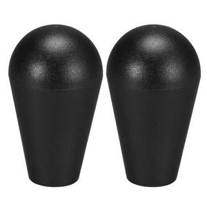 lot 28463 image: uxcell Ellipse Oval Joystick Head Rocker Ball Top Handle Arcade Game DIY Parts Replacement Black 2Pcs - Retail $9