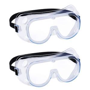 lot 28487 image: 2 pack Safety Goggles, Adjustable,Lightweight Anti-Fog Protective Safety Glasses, Eye Protection, White - Retail $15
