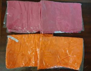 lot 28499 image: 6 Pcs Red Pink Orange Party Decorations Table Runner Cloth 10Ft Boho Sheer Rustic Fabric Sunset Soiree Party Decorations for Wedding Birthday Baby Bridal Shower Graduation Dawn Sunset Decor - Retail $29