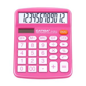 lot 28521 image: 12 Digit Desktop Calculator with Large LCD Display and Sensitive Button, Dual Solar Power and Battery, Standard Function for Office, Home, School, CD-2786 - Retail $10
