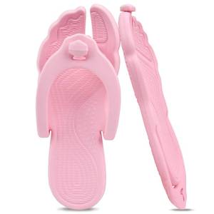 lot 28524 image: Flip Flops for Women Men Travel Slippers Shower Shoes Foldable Bathroom Camp Beach Sandals Lightweight Non-Slip Quick Dry - Retail $7