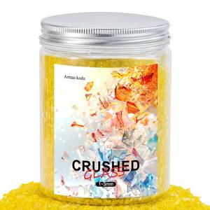 lot 28530 image: Yellow Fine Crushed Glass for Resin Art & Crafts - Retail $15