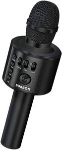lot 28537 image: Wireless Bluetooth Karaoke Microphone,3-in-1 Portable Handheld Karaoke Mic Speaker Machine Home Party Birthday for All Smartphones Q37 (Black) - Retail $20
