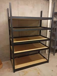 lot 924 image: Metal Shelves.  Located in basement.  72 x 48 x 24