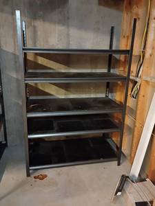 lot 927 image: Metal Shelves.   Located in basement.  72 x 48 x 24