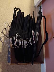lot 947 image: Box of Various Felt Hangers.  Located upstairs