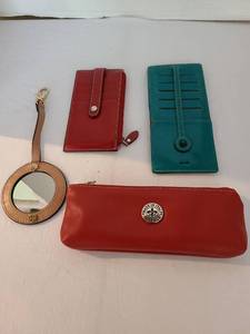 lot 1034 image: Lot of 4 Accessories with Mirror Charm, Wallets and Card Holder