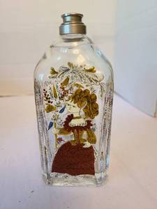 lot 1067 image: Vintage Holmegaard glass decanter with Scandinavian scene