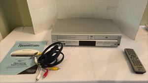 lot 1104 image: Panasonic Omnivision VHS DVD Combo Recorder