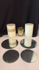 lot 1139 image: Candles and Decorative Mirrors