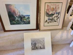 lot 1150 image: Wall decor, Yucca print is signed and numbered 32275, 22x22