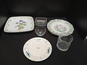 lot 1316 image: Miscellaneous  plates and glassware