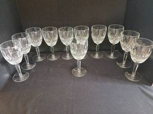 lot 1353 image: Waterford crystal glasses, set of 11