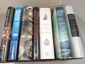 lot 1373 image: Books lot of 8 titles including Neil MacGregor, Erik Larson, Anthony Doerr