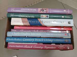 lot 1376 image: 8 Books on Staffordshire Pottery, Ceramics, White House China and French Interiors