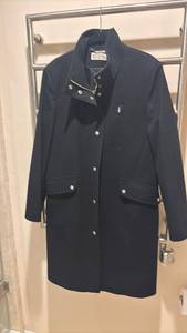 lot 1421 image: Michael Kors Womens Black Wool Blazer Coat with Gold-Tone Buttons. Medium