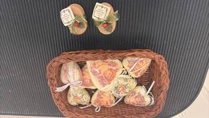 lot 1443 image: Scented Sachet Ornaments Set with Woven Basket and Soap