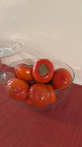 lot 2042 image: Glass Pedestal Bowl and Serving Dish Set 12 inch