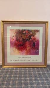 lot 2103 image: Framed Wall Art 30x29in