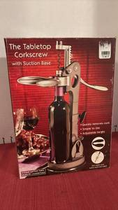 lot 2125 image: The Tabletop Corkscrew with Suction Base
