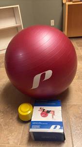 lot 2221 image: Exercise Ball and Air Pump