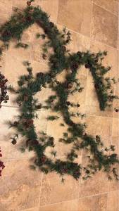 lot 2267 image: Garland and 2 Wreaths