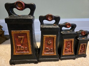 Iron scale weights set of 4