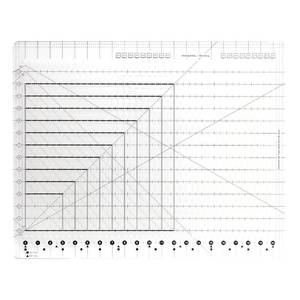 lot 10031 image: Upgrade 17-34 x 22 in Large Slotted Quilting Ruler, Durable Acrylic