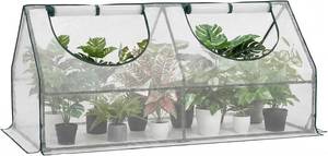lot 10041 image: Gentingbro 71Lx36Wx34H Mini Greenhouse with Zippered Doors