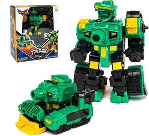 lot 10063 image: Transformable Robot Tank Toy   STEM Toys for Ages 3-8