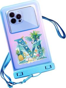 lot 10151 image: Monogram IPX8 Waterproof Pouch with Lanyard for iPhone Pro Max (6.1 6.9)