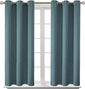 lot 10254 image: BGment Room Darkening Curtains 45-Inch Grommet Drapes 2 Panels 38x45 Blue