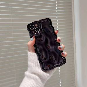 lot 10261 image: iPhone 13 Pro Case - Meteorite Water Ripple Bubble Frame,Electroplated(Purple)