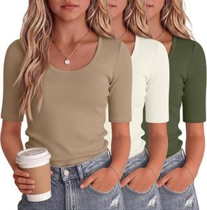 lot 10269 image: 3-Pack Girls T-Shirts, Short Sleeve, 11-12Y, Casual Scoop Neck Tops