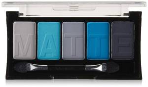 lot 10280 image: L.A. COLORS 5 Color Matte Eyeshadow Palette, Blue Denim CEM474