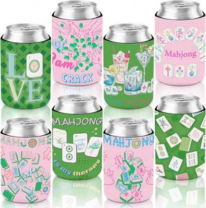 lot 10432 image: Pickmesh 24 Pcs Pool Mahjong Can Cooler Sleeves, Insulated Neoprene