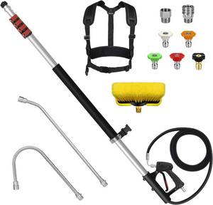 lot 9105 image: $77 LidoDola 24FT Telescoping Pressure Washer Wand Kit Extension Pole