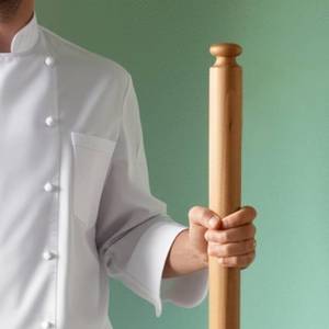 lot 9125 image: $85 Mattarello Pasta Rolling Pin   Beech Wood   Extra Long (30 in)