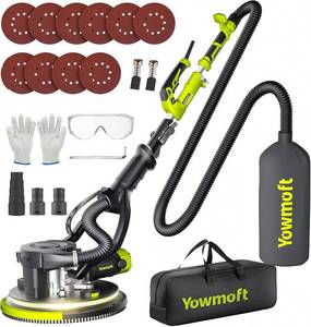 lot 9132 image: $109 Drywall Sander with Vacuum Dust Collector, 880W, 5-Speed, LED