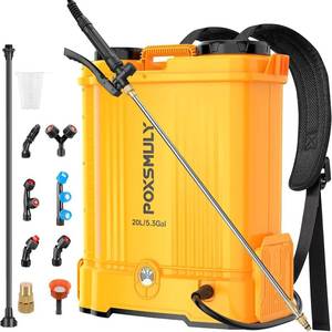 lot 9146 image: $90 DeWalt 20V Backpack Sprayer, 5.3gal, Telescopic Wand, 7 Nozzles
