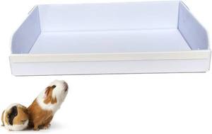 lot 9194 image: Andescobo Guinea Pig Litter Box for C&CMidwest Cages, White