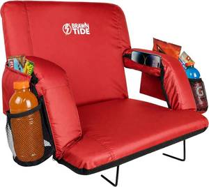 lot 9201 image: $80 BRAWNTIDE Bleacher Seat with Back Support, 3 Foam Cushion