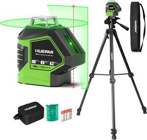 $126 Huepar 60-In Self-Leveling Laser Level w Tripod, 2 Plumb Dots